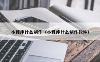 莘县小程序什么制作（小程序什么制作软件）