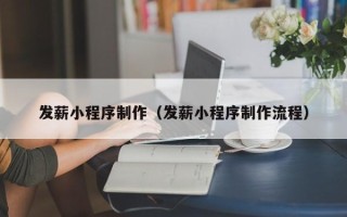 莘县发薪小程序制作（发薪小程序制作流程）