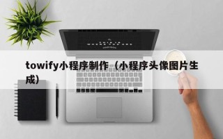 莘县towify小程序制作（小程序头像图片生成）
